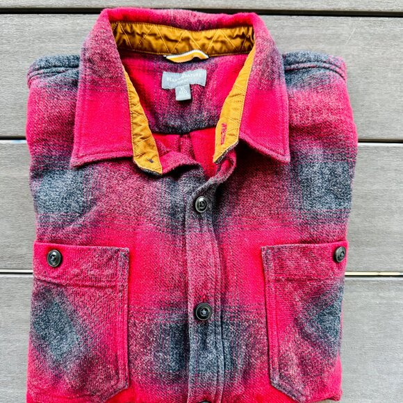 LL Bean 2025 Mens Signature Northwoods Twill Flannel Shirt XL Red Camp - Picture 1 of 5